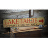 Lake Tahoe Rustic Wood Sign