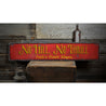 No Hill No Thrill Rustic Wood Sign