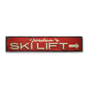 Ski Lift Rustic Wood Sign