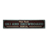 Ski & Snowboard Rental Rustic Wood Sign