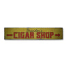 Cigar Shop Arrow Rustic Wood Sign