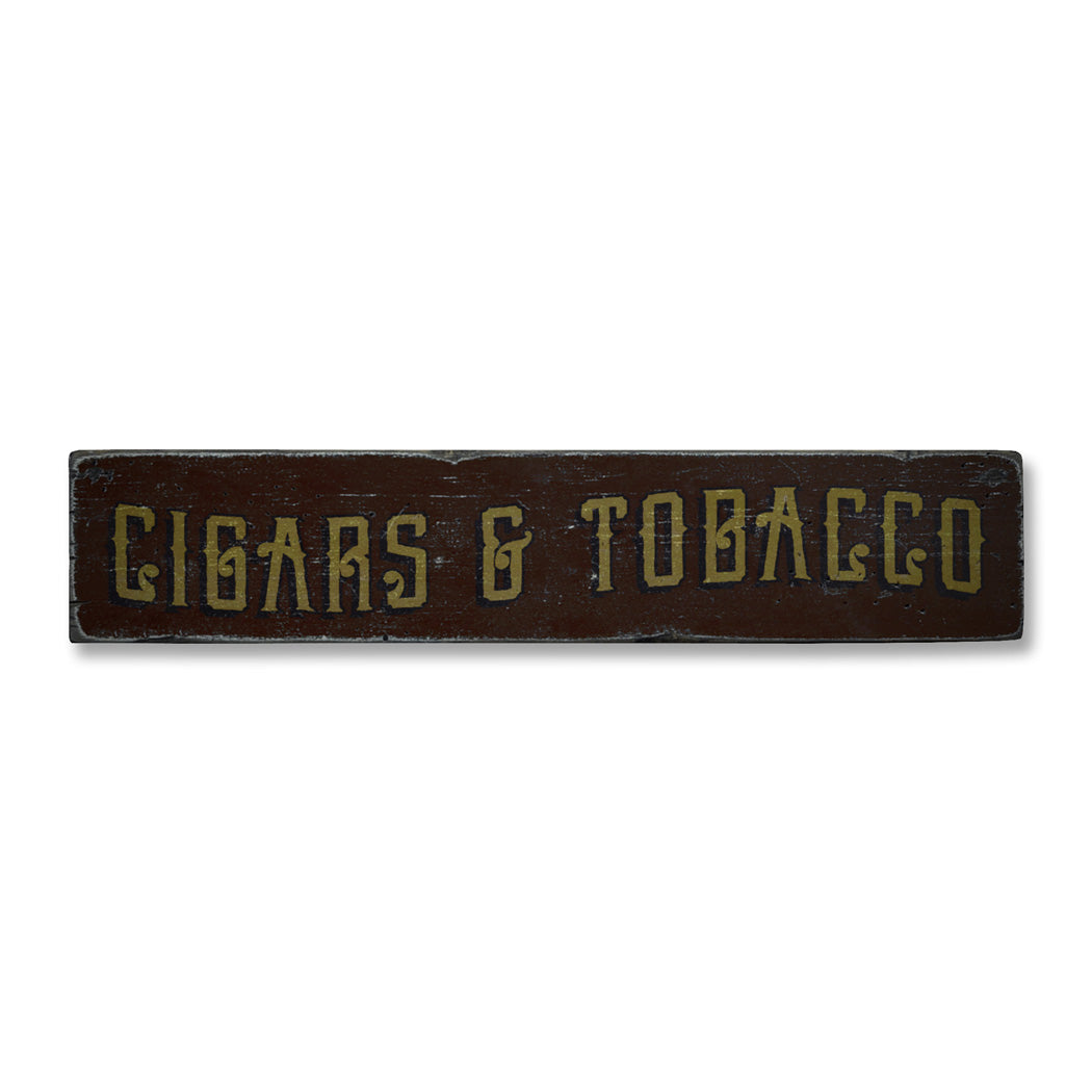 Cigars & Tobacco Rustic Wood Sign