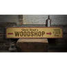 Woodshop Rustic Wood Sign