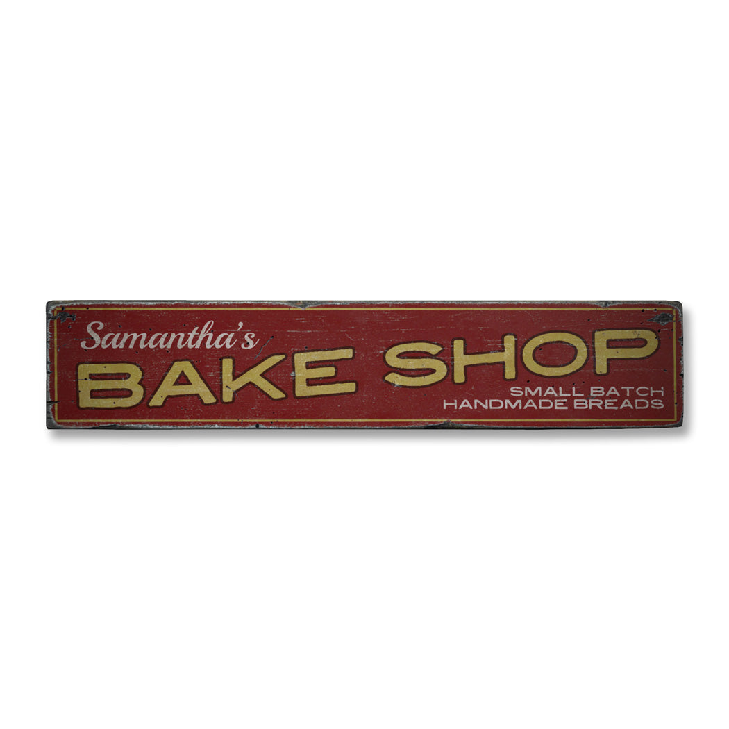 Bake Shop Name Rustic Wood Sign