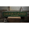 Deer Camp Rustic Wood Sign