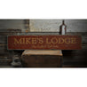 Big Racks & Tall Tales Lodge Rustic Wood Sign