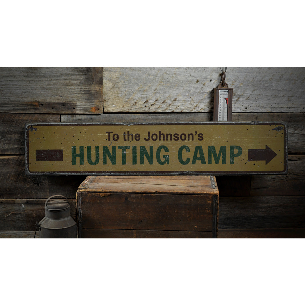 Hunting Camp Rustic Wood Sign