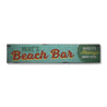 Beach Bar Name Rustic Wood Sign