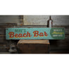 Beach Bar Name Rustic Wood Sign