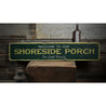 Shoreside Porch Rustic Wood Sign