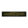 Shamrock Saloon Rustic Wood Sign