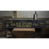 Olde Dublin Irish Pub Rustic Wood Sign