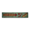 Premium Quality Hot Dogs Rustic Wood Sign