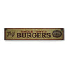 Try Burgers Rustic Wood Sign