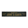 Welcome Family Name Cabin Rustic Wood Sign