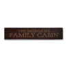 Family Name Cabin Rustic Wood Sign