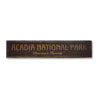 Acadia National Park Rustic Wood Sign