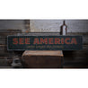 See Amerca Rustic Wood Sign