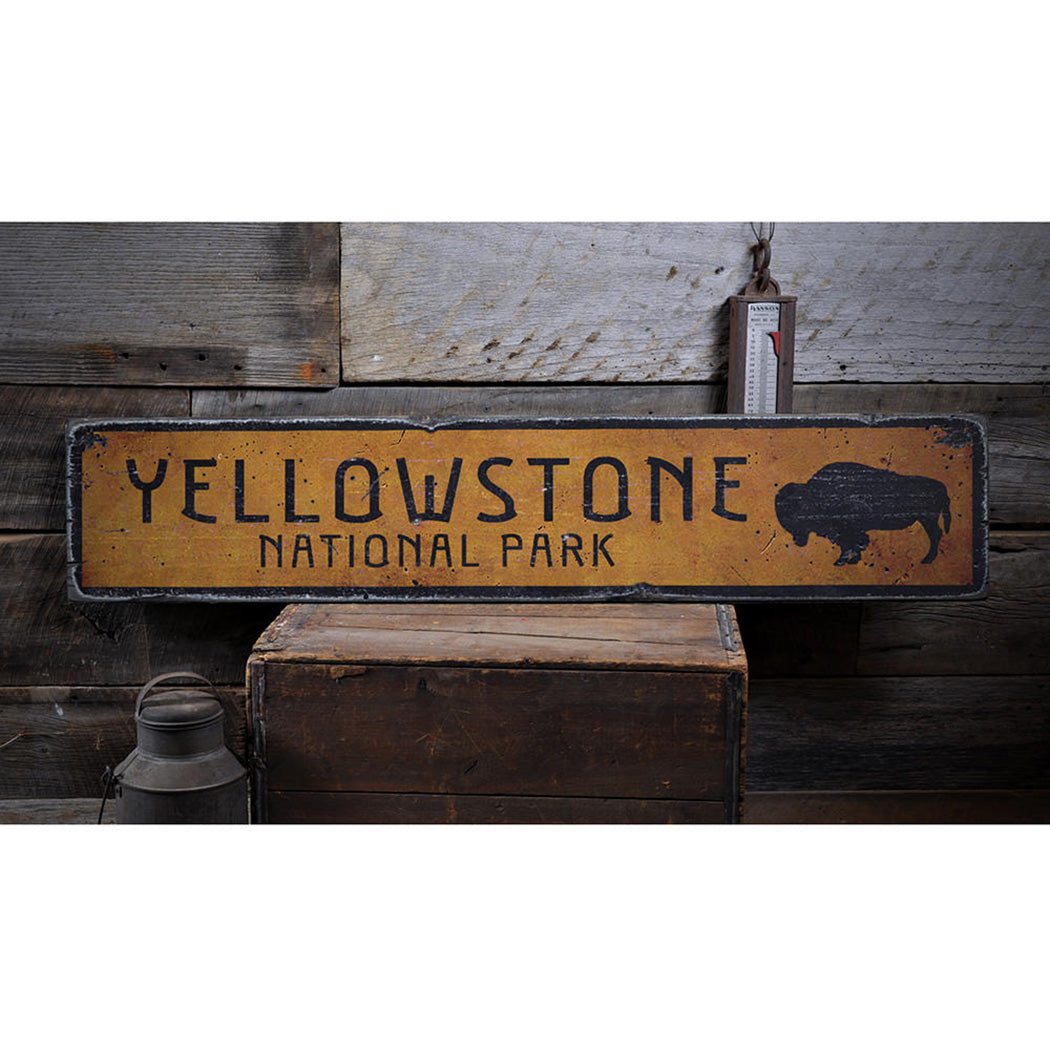 Buffalo National Park Rustic Wood Sign