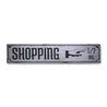 Shopping Rustic Wood Sign