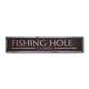 Fishing Hole Arrow Rustic Wood Sign