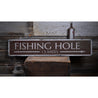 Fishing Hole Arrow Rustic Wood Sign