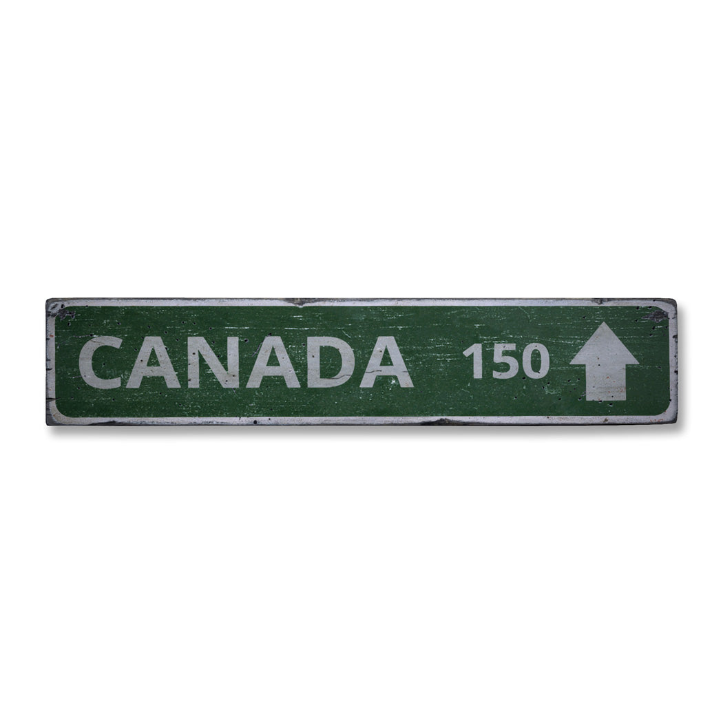 Location Directional Arrow Rustic Wood Sign