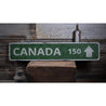 Location Directional Arrow Rustic Wood Sign