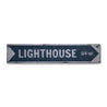 Lighthouse Rustic Wood Sign