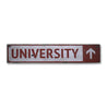 University Rustic Wood Sign