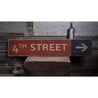 Street Name Directional Arrow Rustic Wood Sign