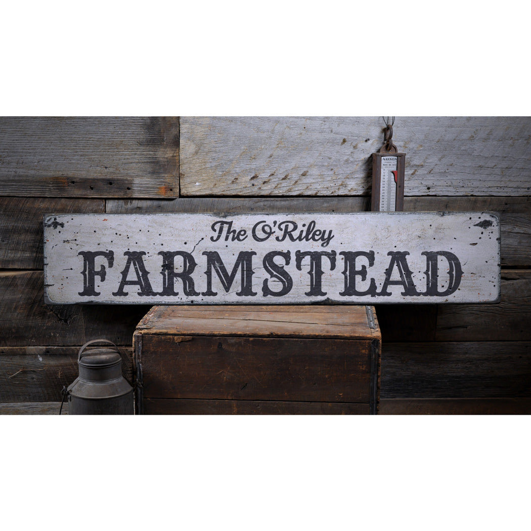 Farmstead Rustic Wood Sign