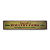 Poultry Farm Rustic Wood Sign