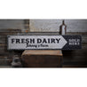 Fresh Dairy Rustic Wood Sign