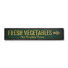 Fresh Vegetables Rustic Wood Sign