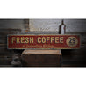 Fresh Coffee 25 Cents Rustic Wood Sign