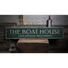 The Boat House Rustic Wood Sign