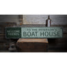 Welcome Friends Boat House Rustic Wood Sign