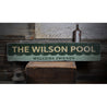 Welcome Friends Pool Rustic Wood Sign