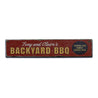 Backyard BBQ Rustic Wood Sign