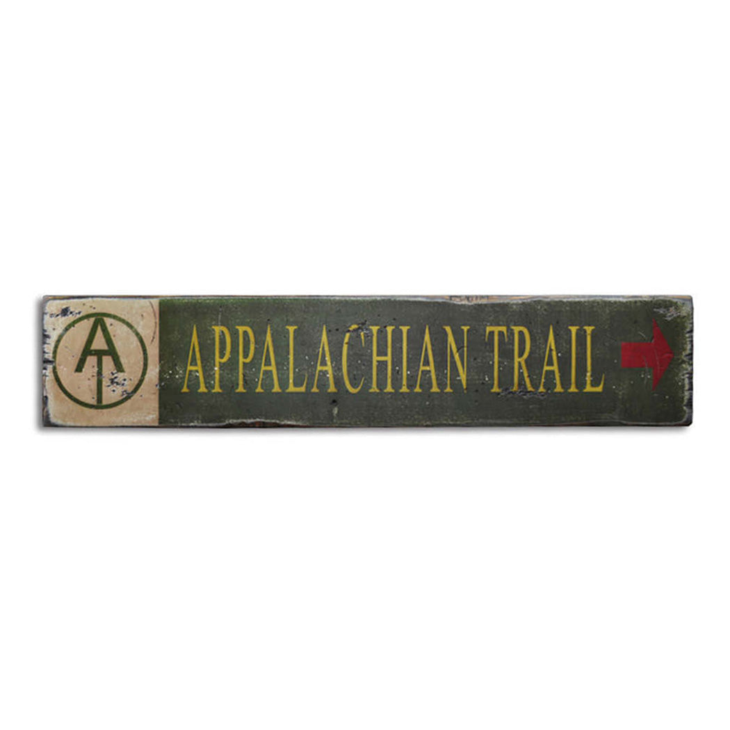 Appalachian Trail Rustic Wood Sign