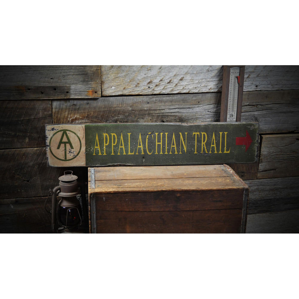 Appalachian Trail Rustic Wood Sign