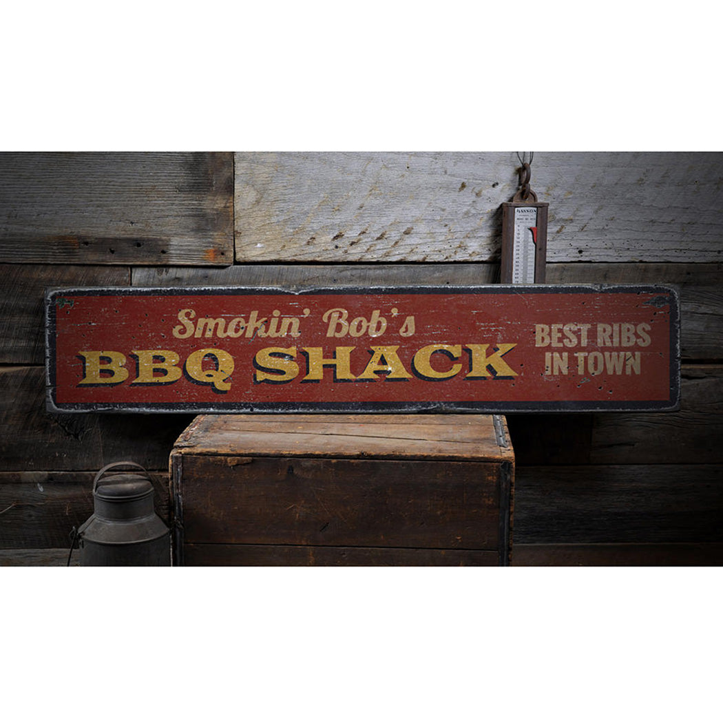 BBQ Shack Rustic Wood Sign