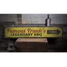 Famous BBQ Rustic Wood Sign