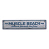 Muscle Beach Rustic Wood Sign