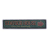 Seafood House Arrow Rustic Wood Sign