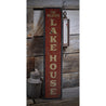 Lake House Vertical Rustic Wood Sign