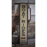 Boat Rides Vertical Rustic Wood Sign