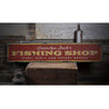 Fishing Shop Rustic Wood Sign