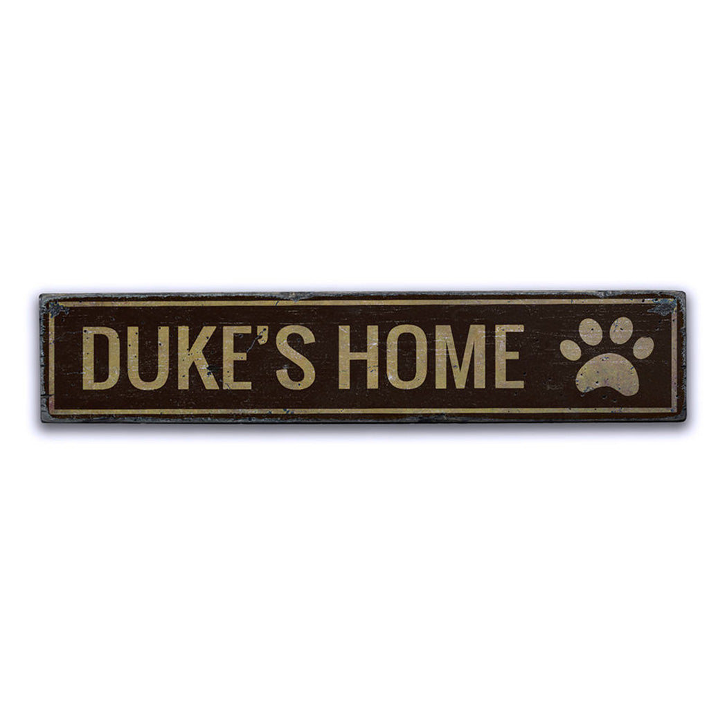 Pet's Home Rustic Wood Sign